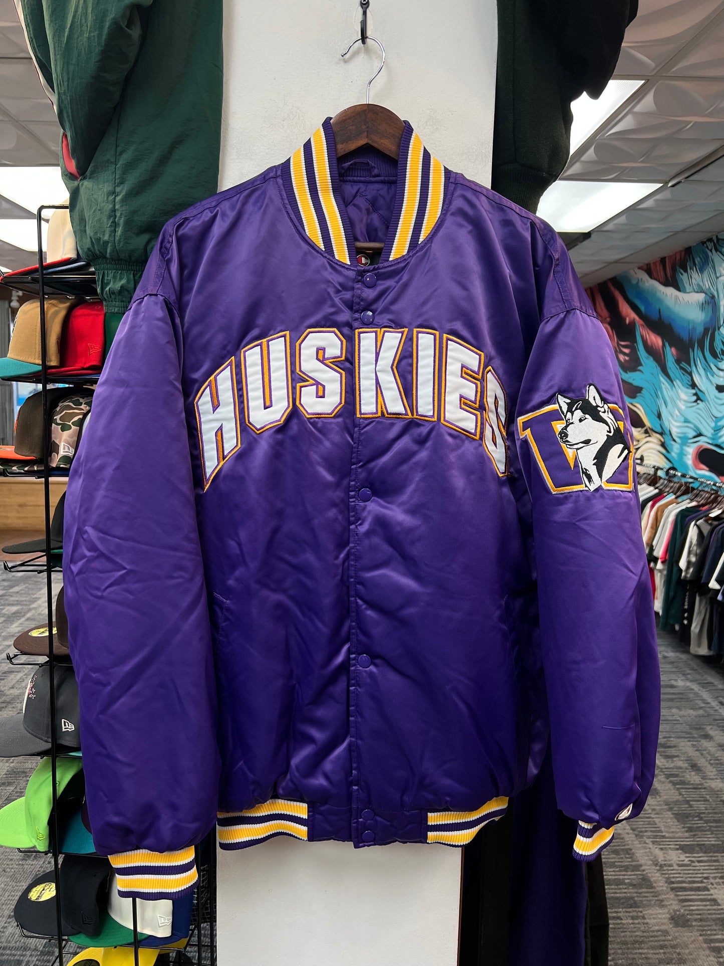 Vintage Huskies Satin Jacket