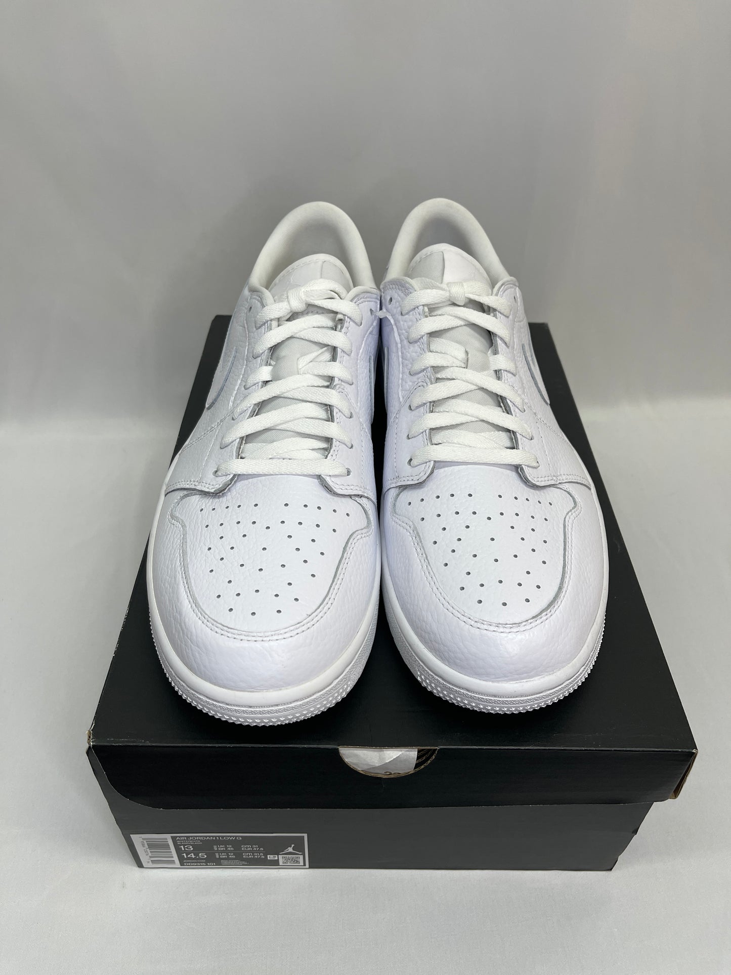 New Jordan 1 Low Golf Triple White