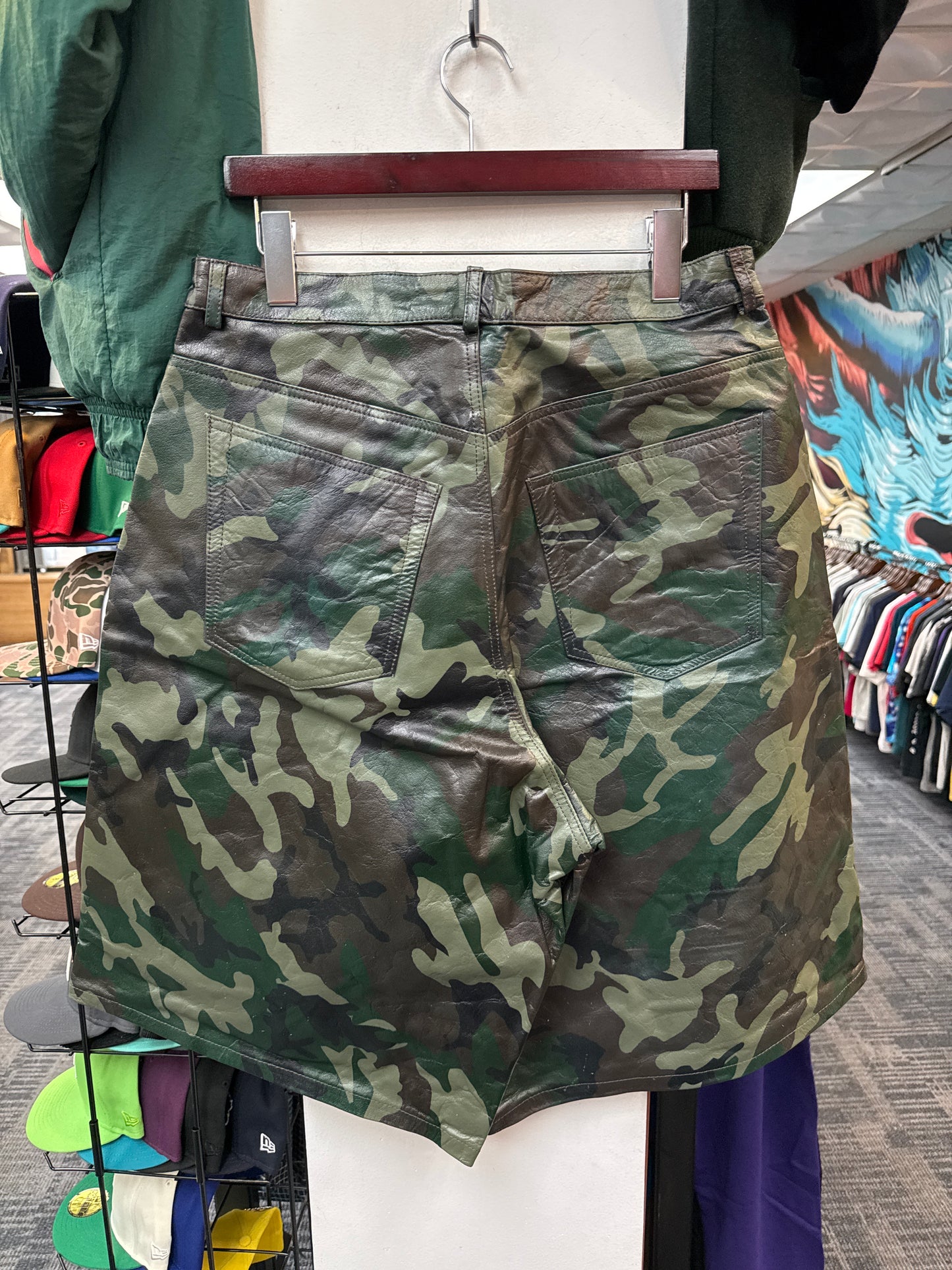 GV Raspberry Hills Leather Camo Shorts