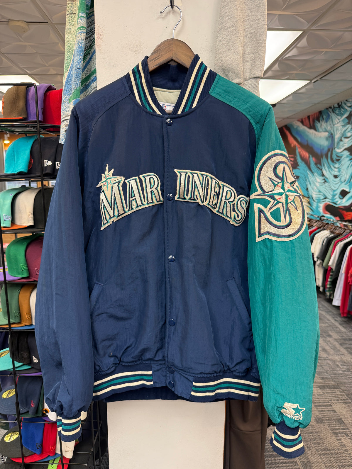 Vintage Starter Seattle Mariners Bomber Jacket