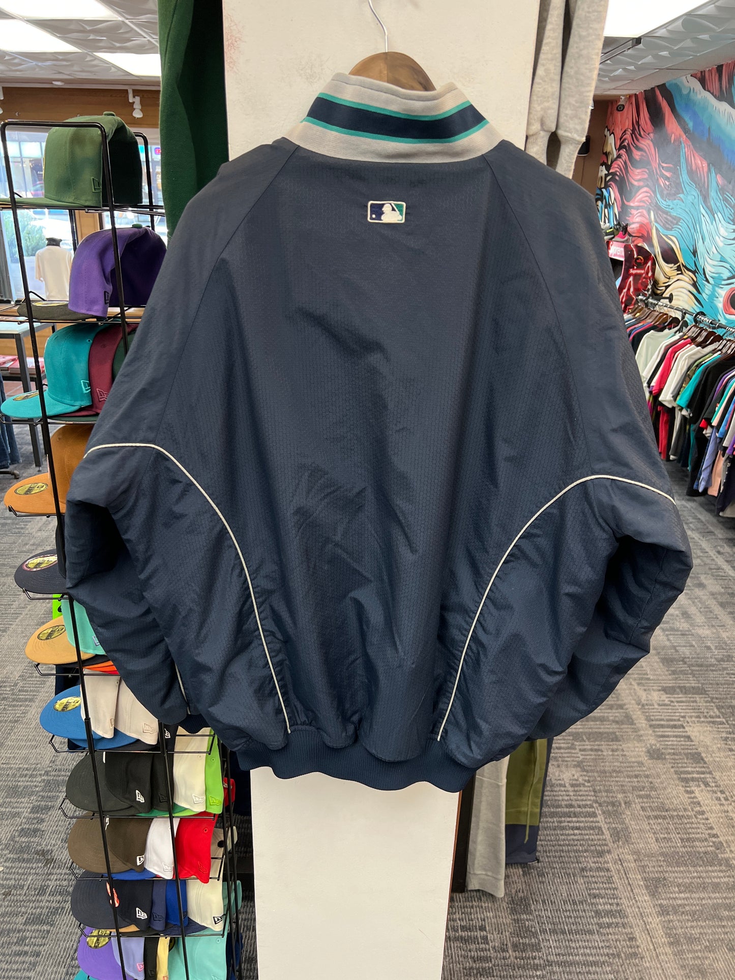 Vintage Majestic Mariners 9/11 Commemorative Dugout Jacket