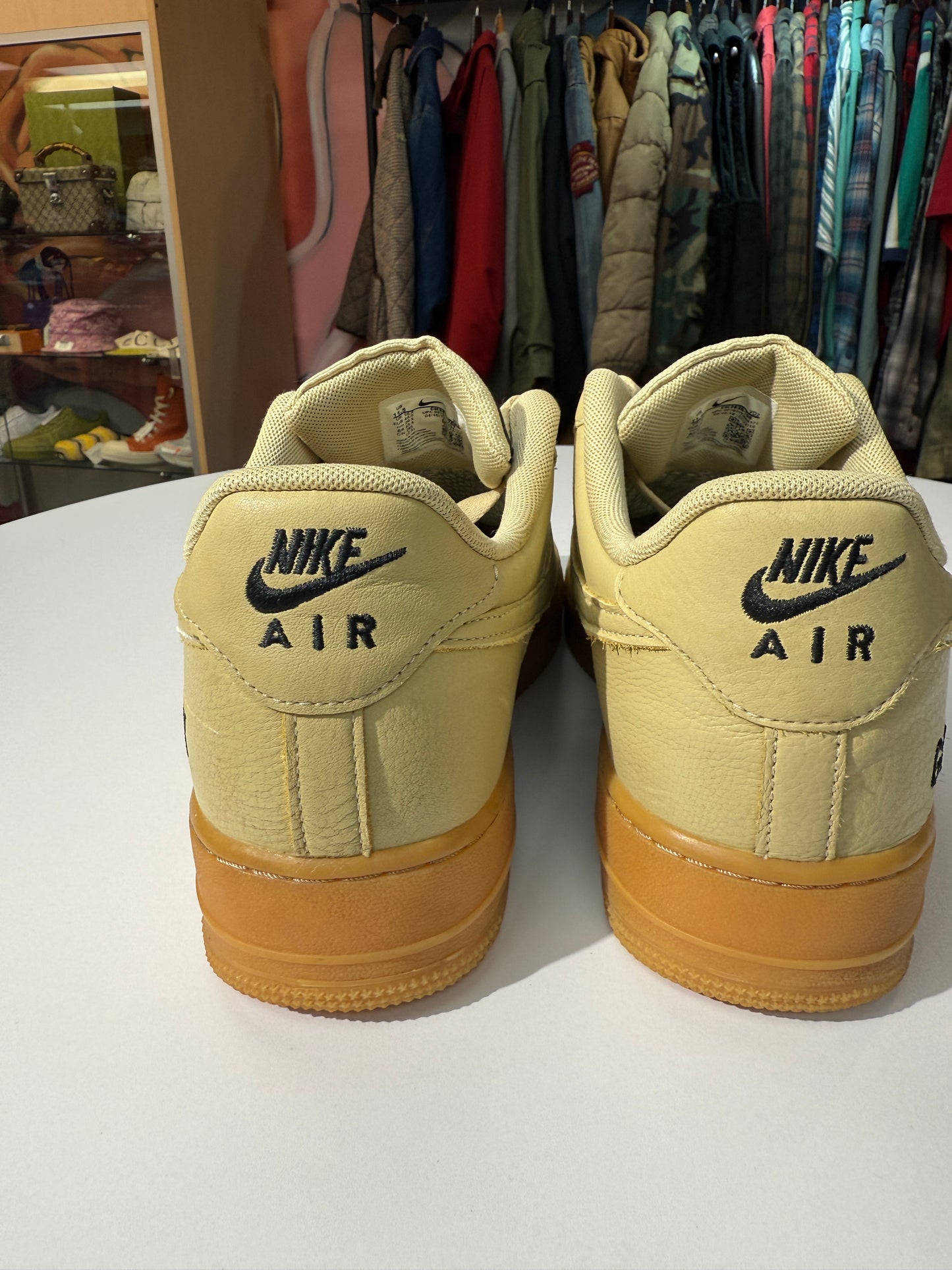 Preowned Gore-Tex Gold Khaki AF1 Low