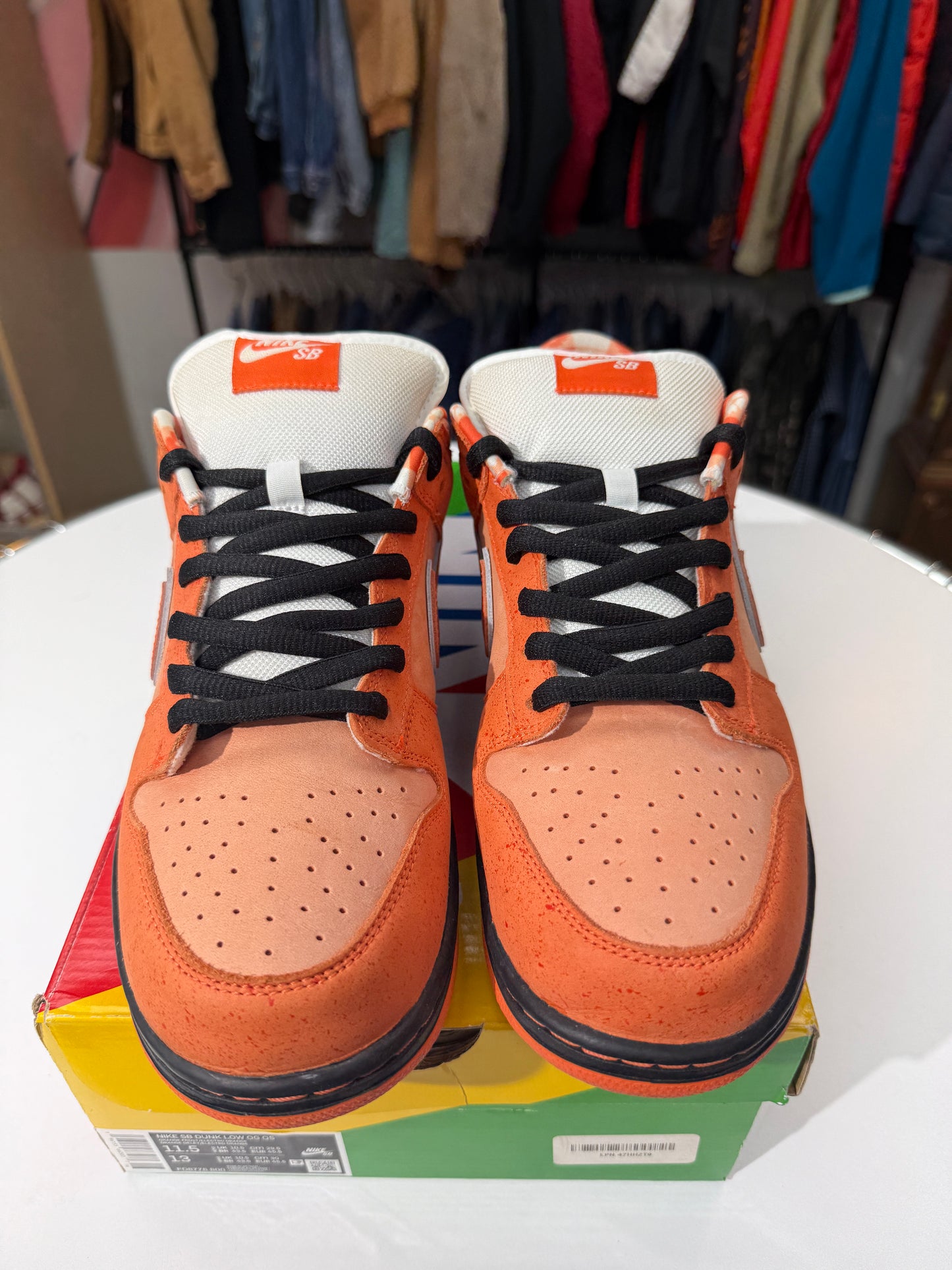 Preowned Orange Lobster Nike SB Dunk Low
