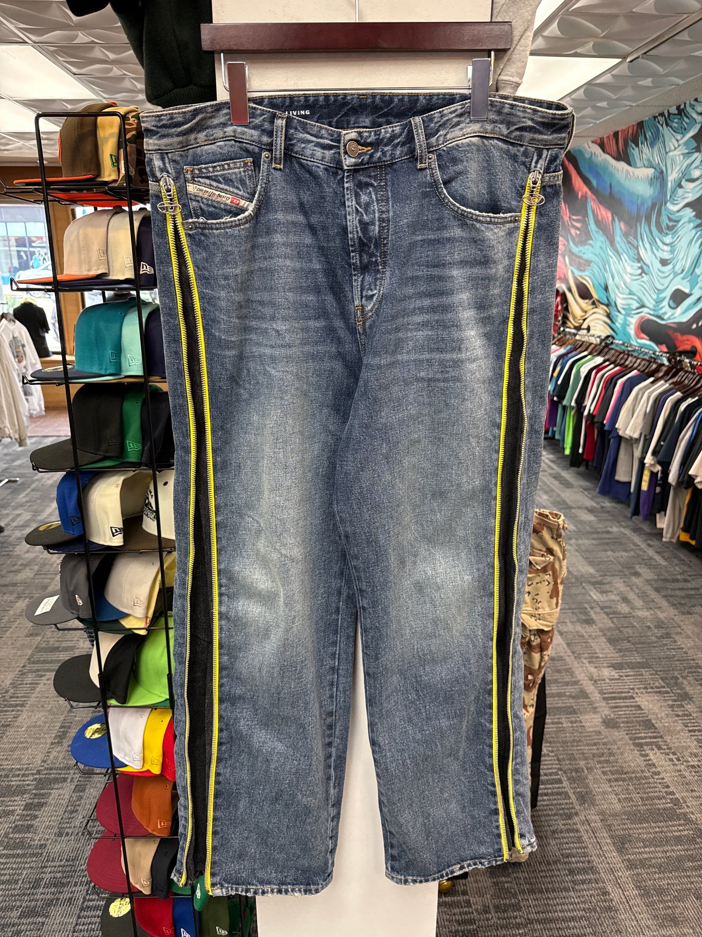 Diesel D-Rise Zip Jeans