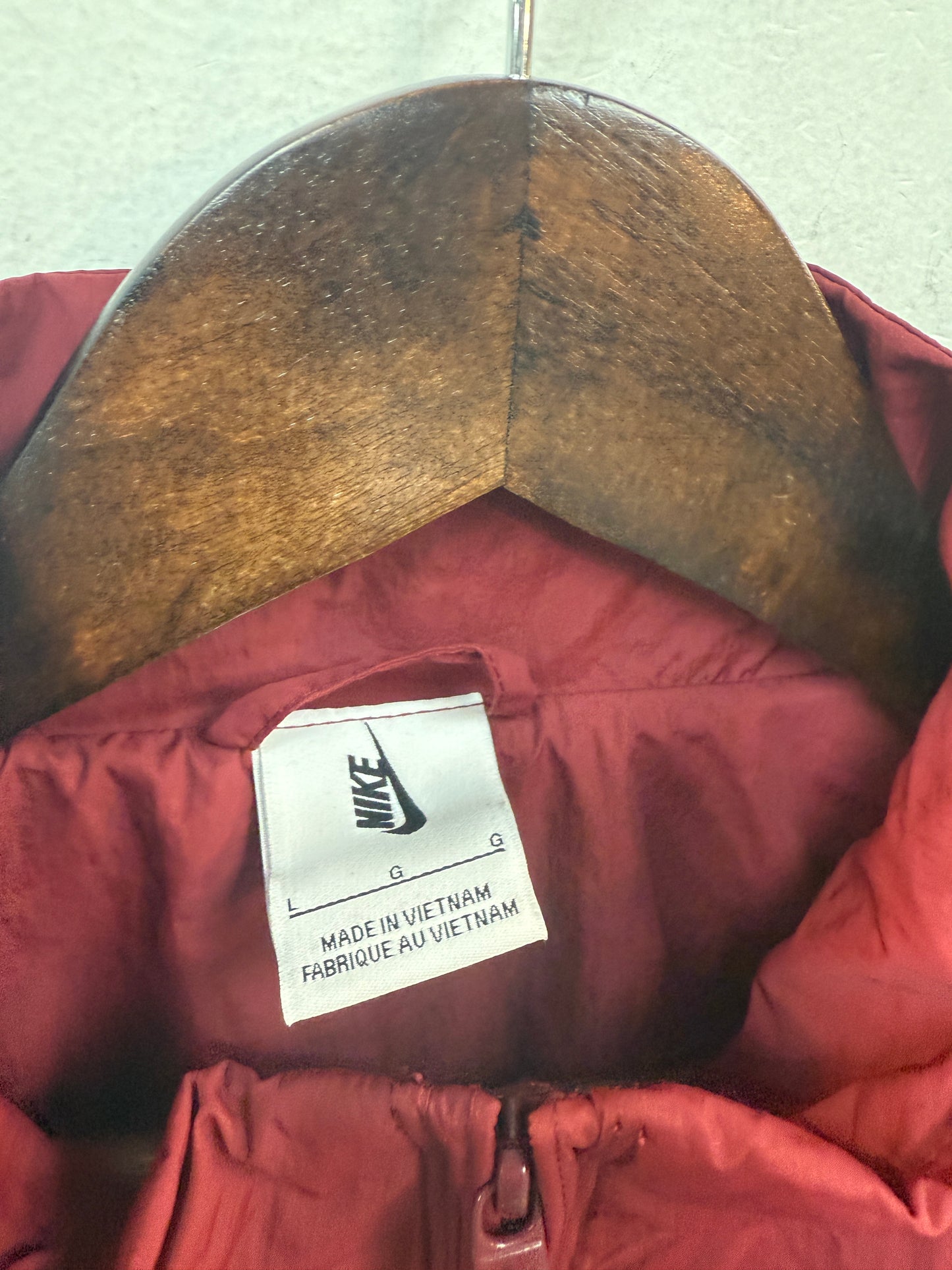 Nike Burgundy Windbreaker Jacket