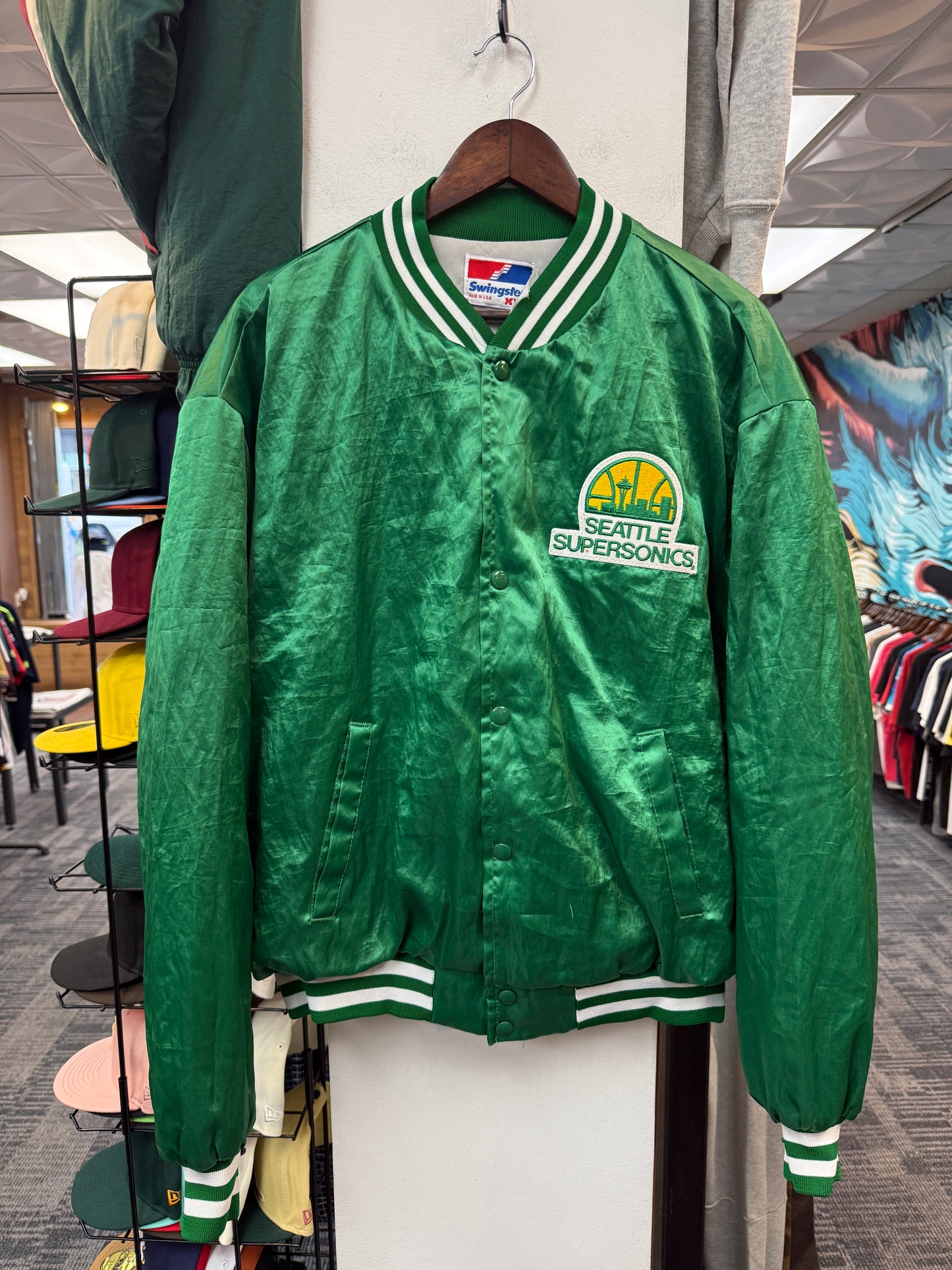 Vintage Sonics Satin Varsity Jacket