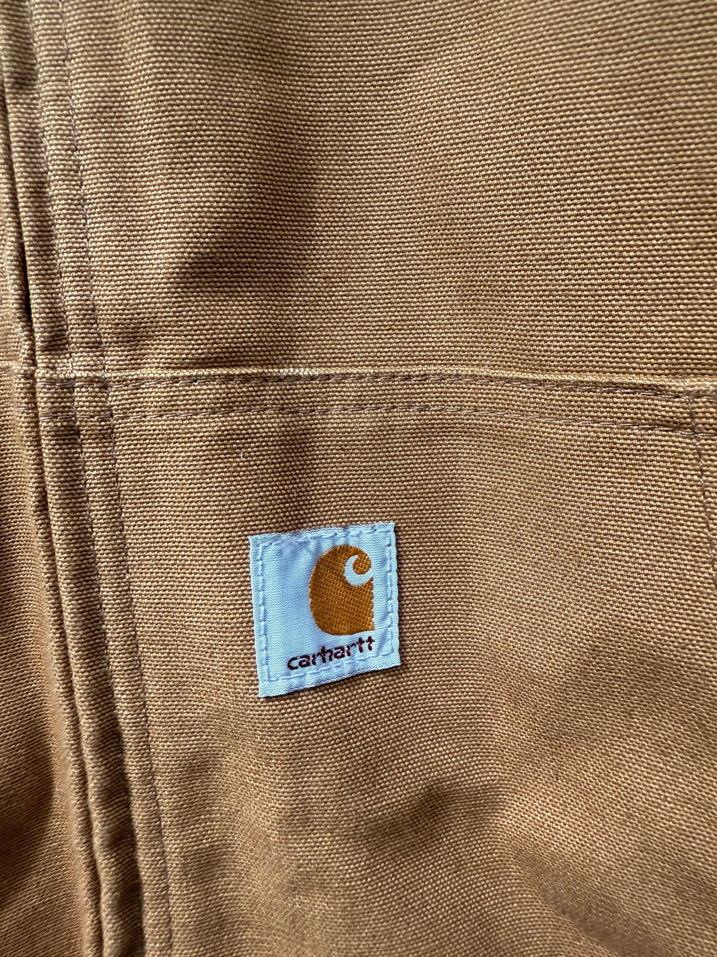 Carhartt Embroidered Tan Hooded Jacket