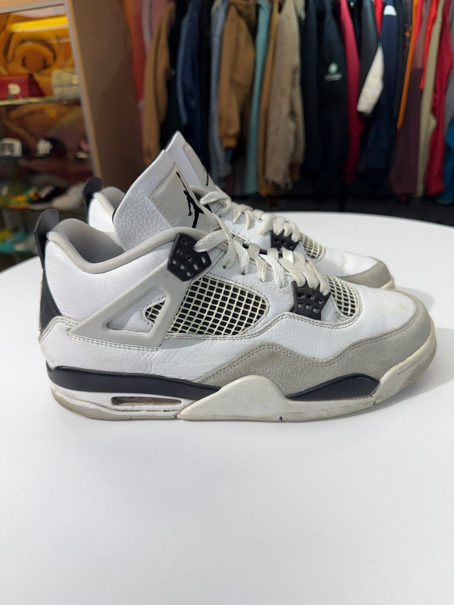Preowned Military Black Jordan 4