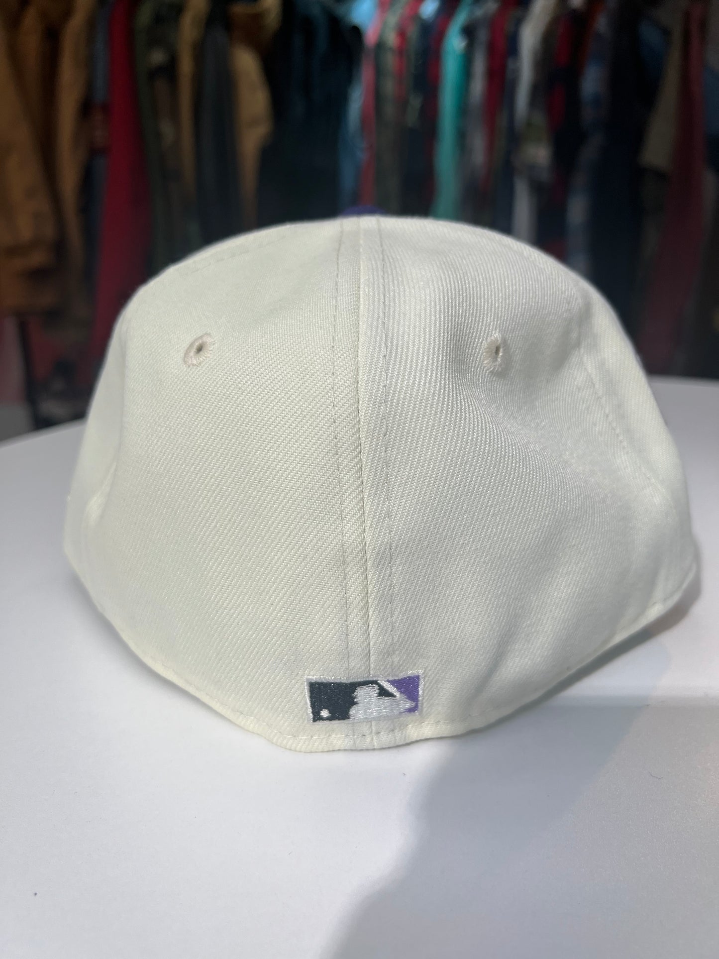 New Era Arizona Diamondbacks 
White Sidepatch Fitted Cap