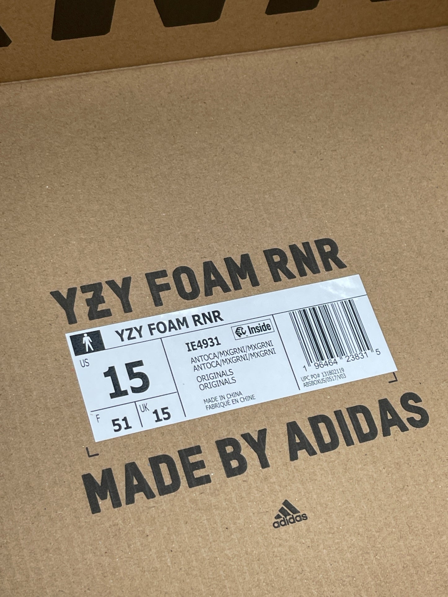 New Yeezy Foam RNNR MX Granite