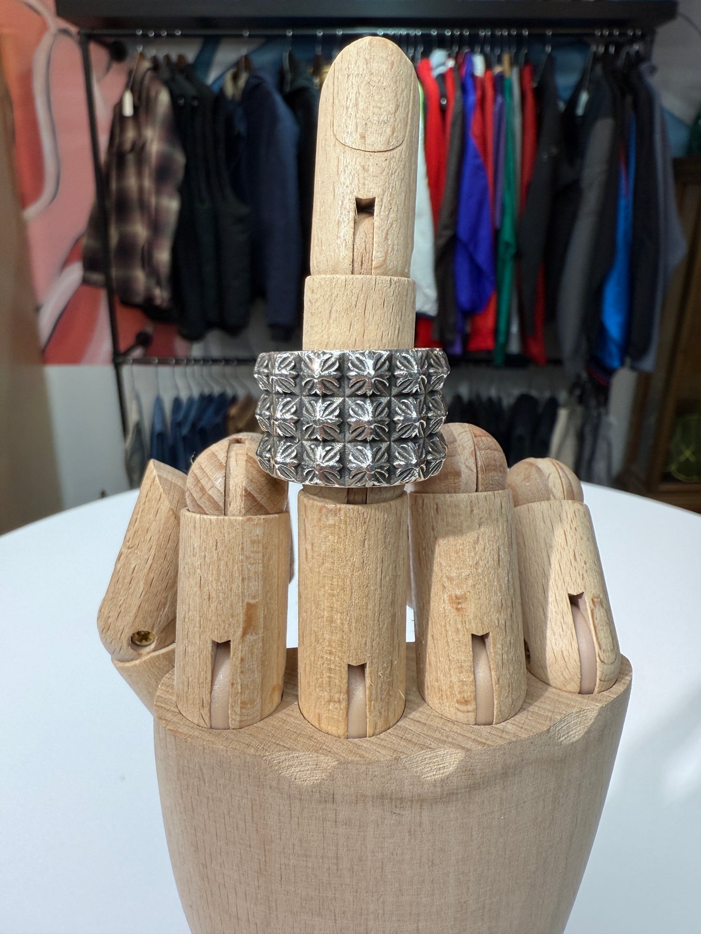 Chrome Hearts Triple Pete Punk Ring