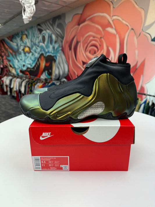 New Nike Air Flightposite Metallic Gold