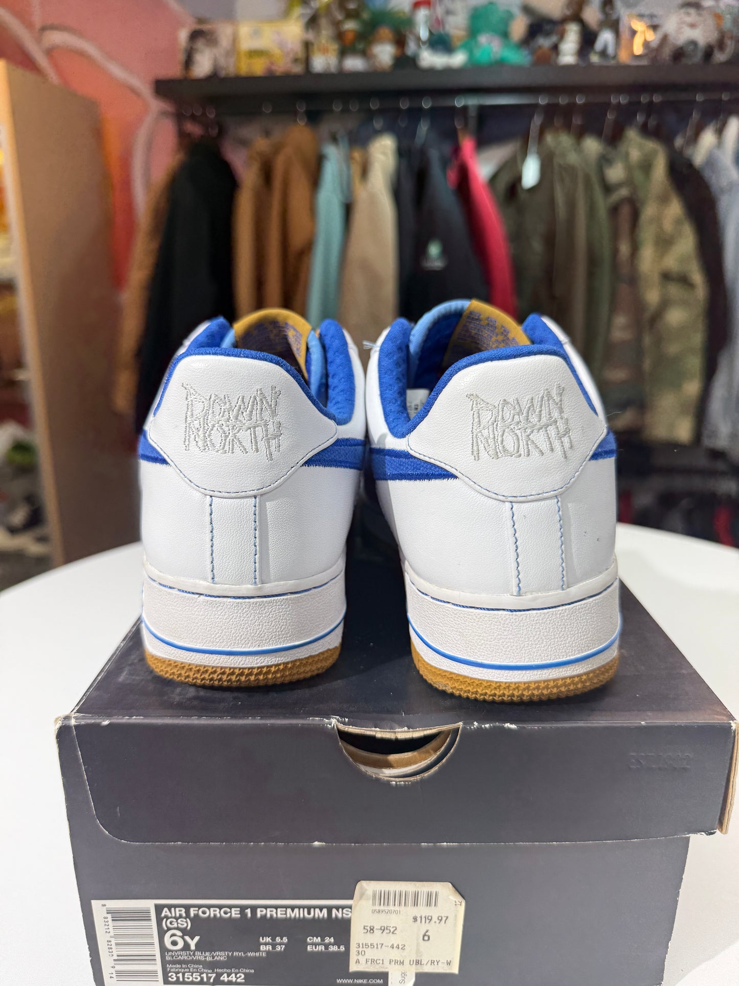 Preowned Perforated Light Blue Air Force 1 (2007)