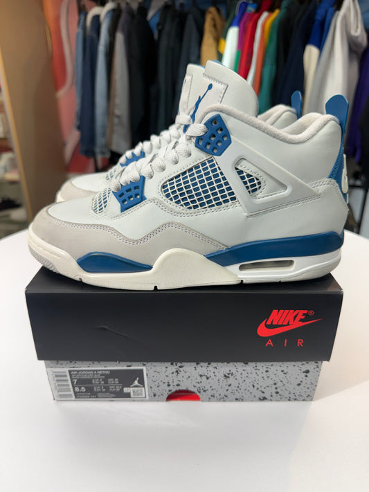 Preowned Military Blue Jordan 4