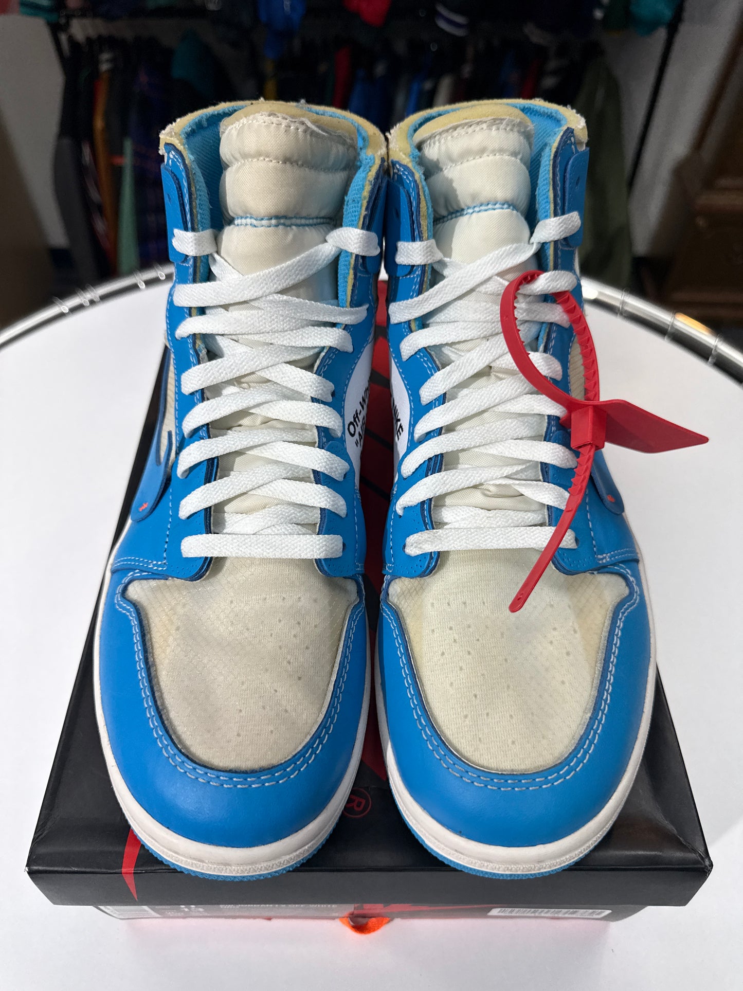 Preowned Off-White Jordan 1 University Blue