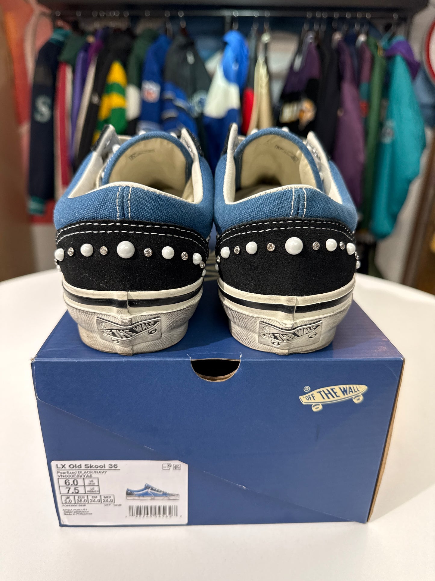 Preowned Vans LX Old Skool 36 Pearlized Pack Navy