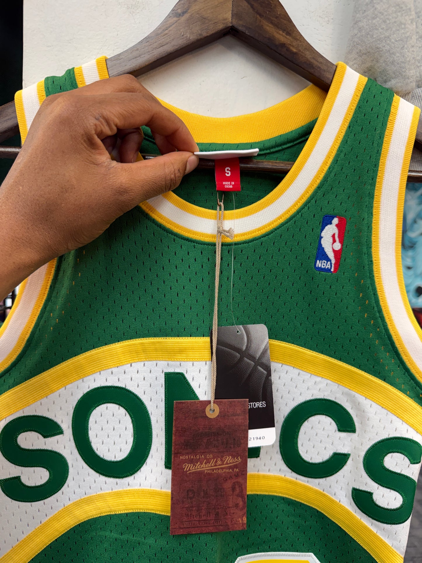 New Sonics Shawn Kemp Jersey