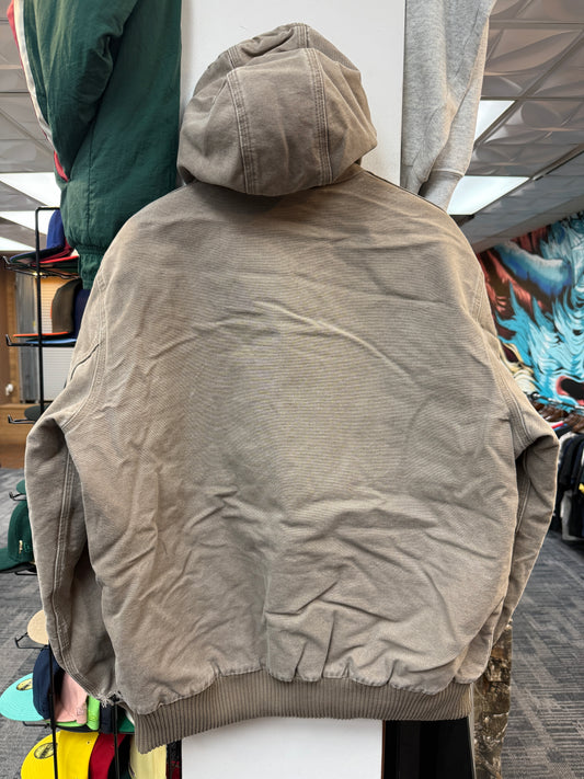Vintage Carhartt Light Brown Hooded Jacket
