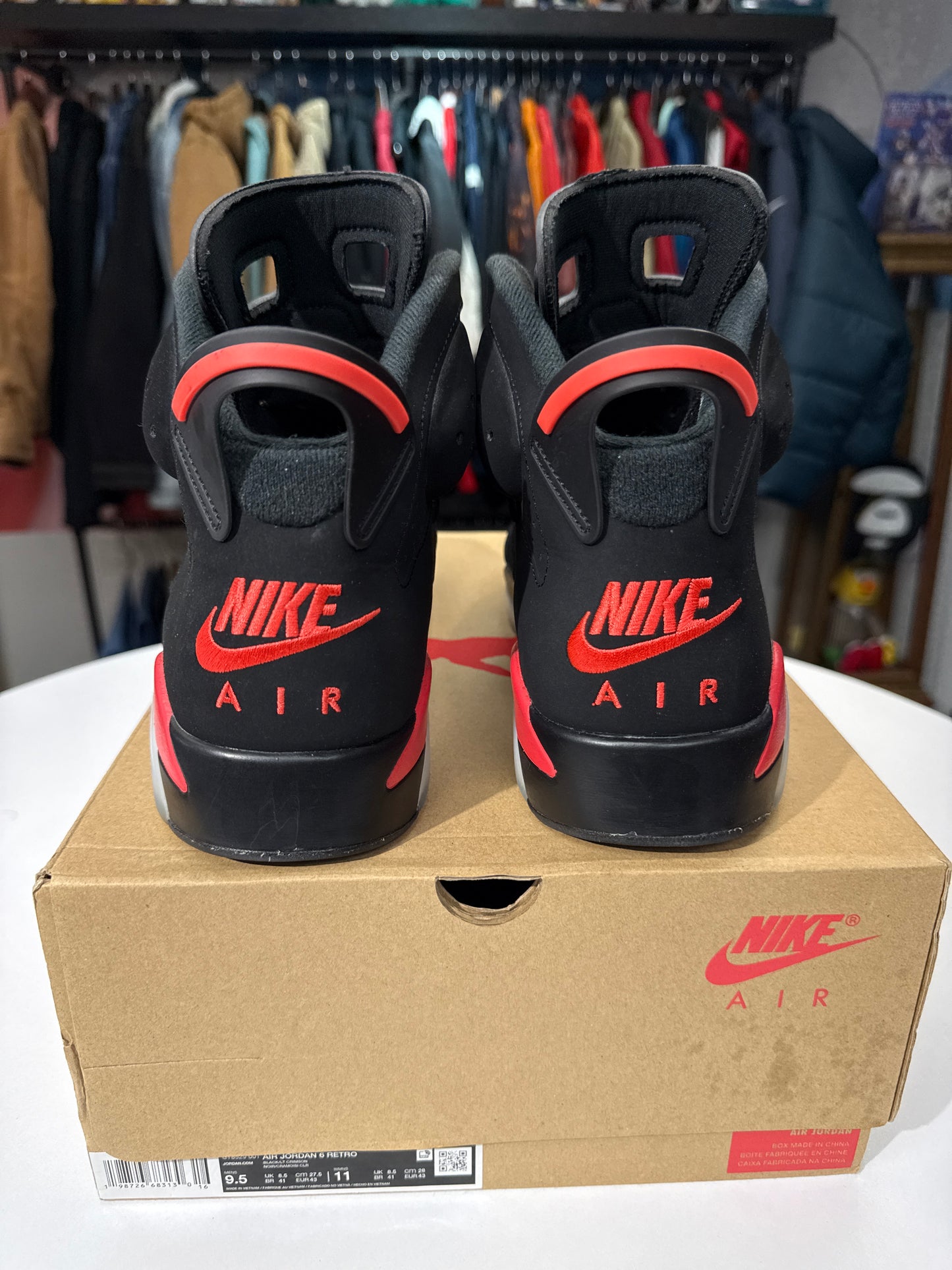 Preowned Jordan 6 Infrared Salesman