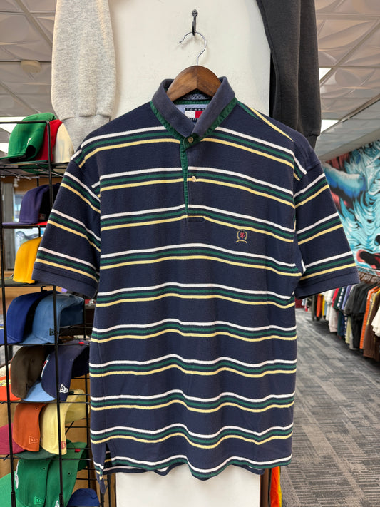 Tommy Hilfiger Blue Green Stripe Polo