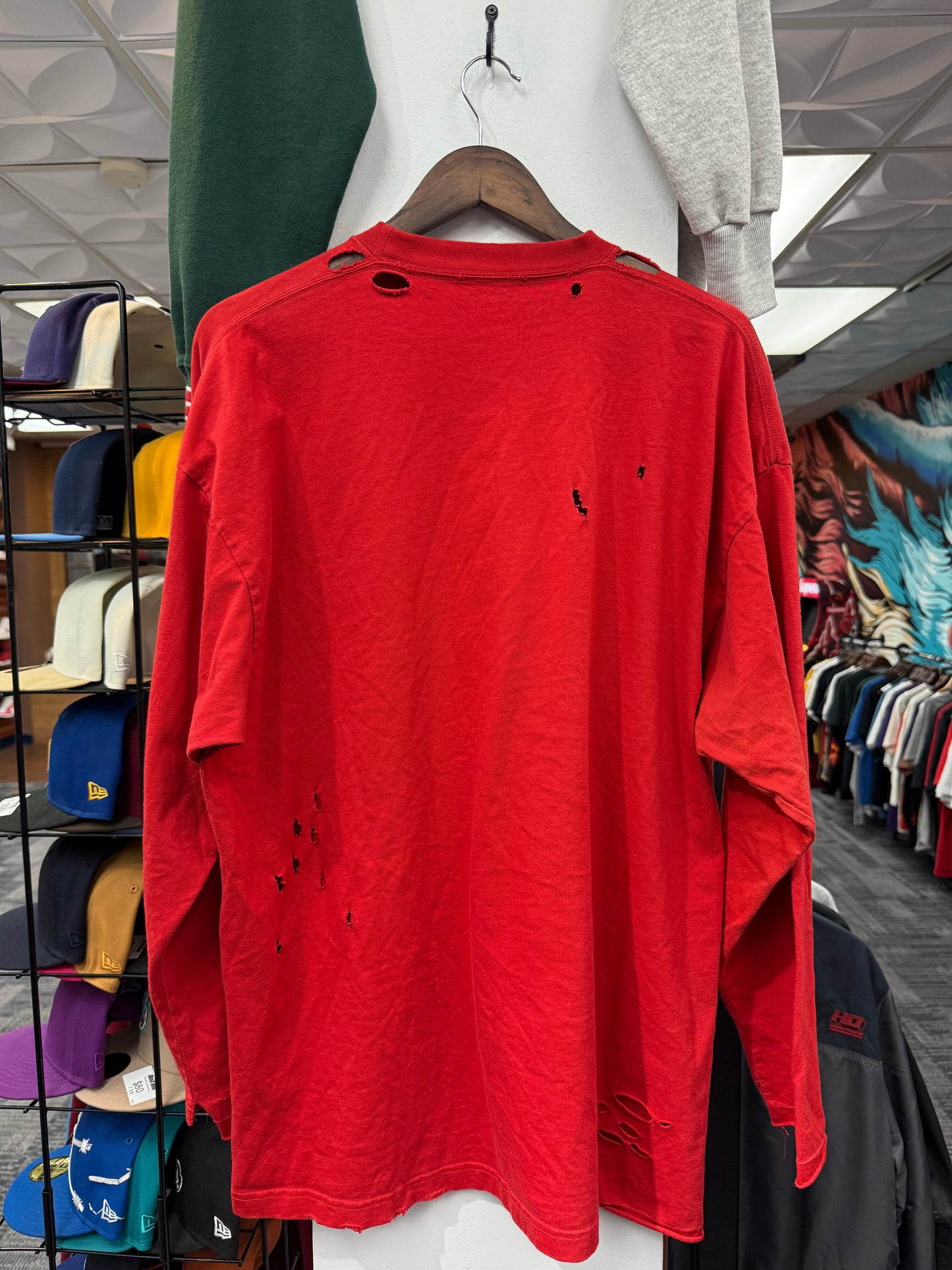 Balenciaga Distressed L/S Tee