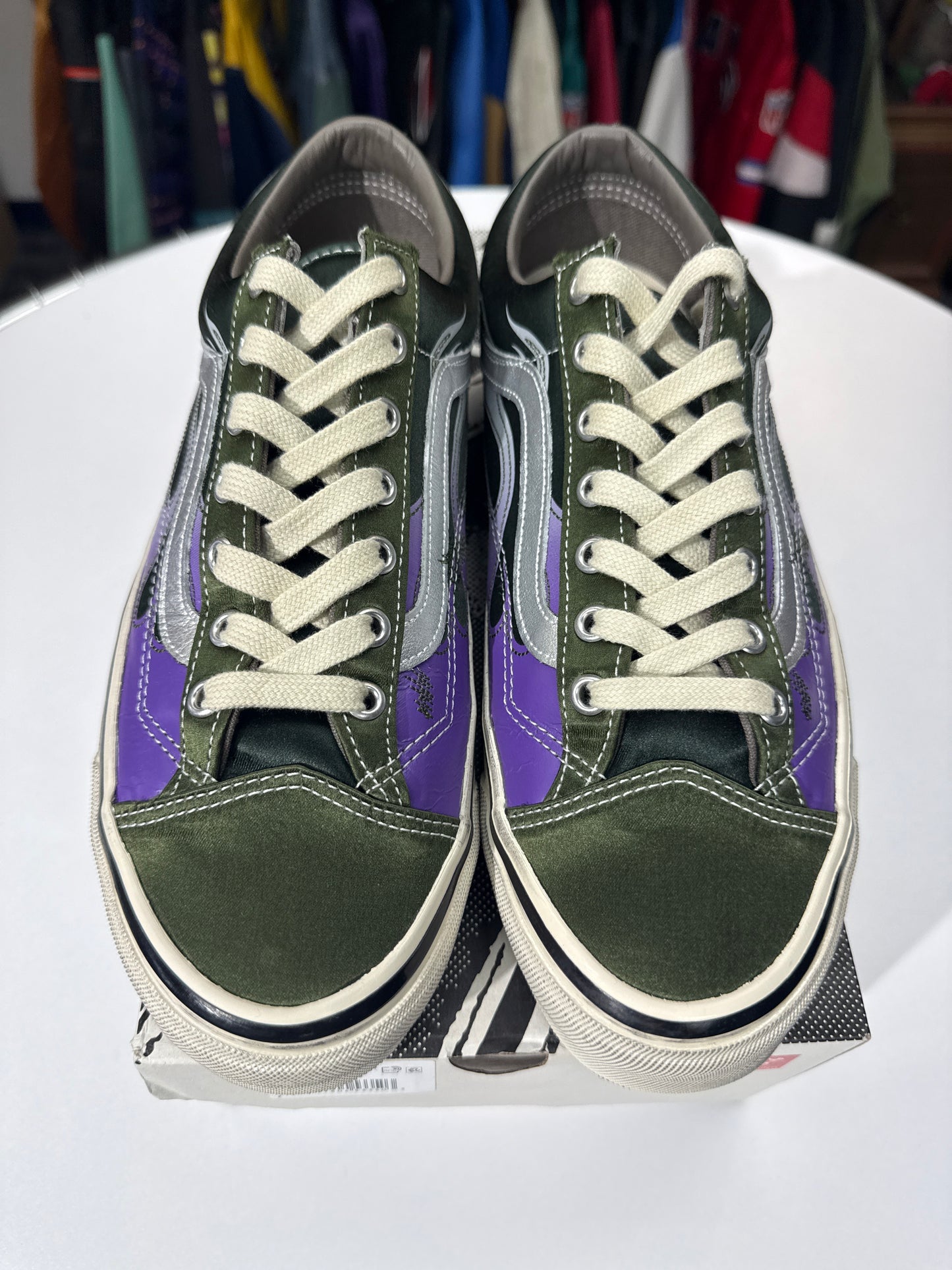 Preowned Vans LX Old Skool Archive Flame Green