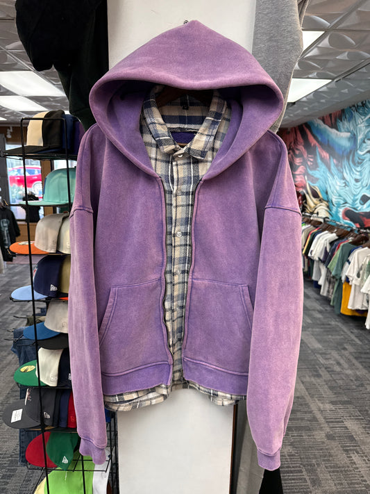 GV Raspberry Hills Flannel Zip Up Hoodie