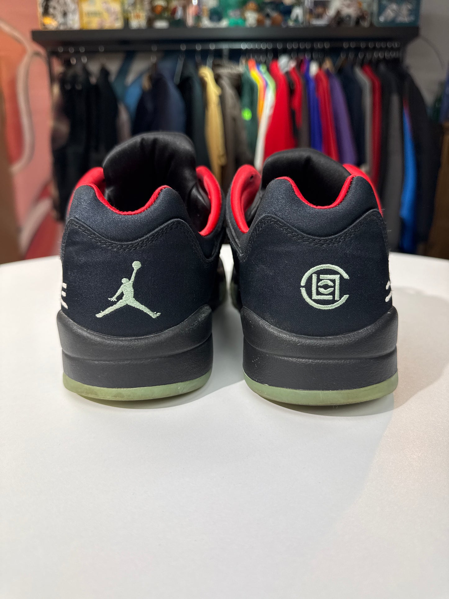Preowned CLOT Jordan 5 Low Jade