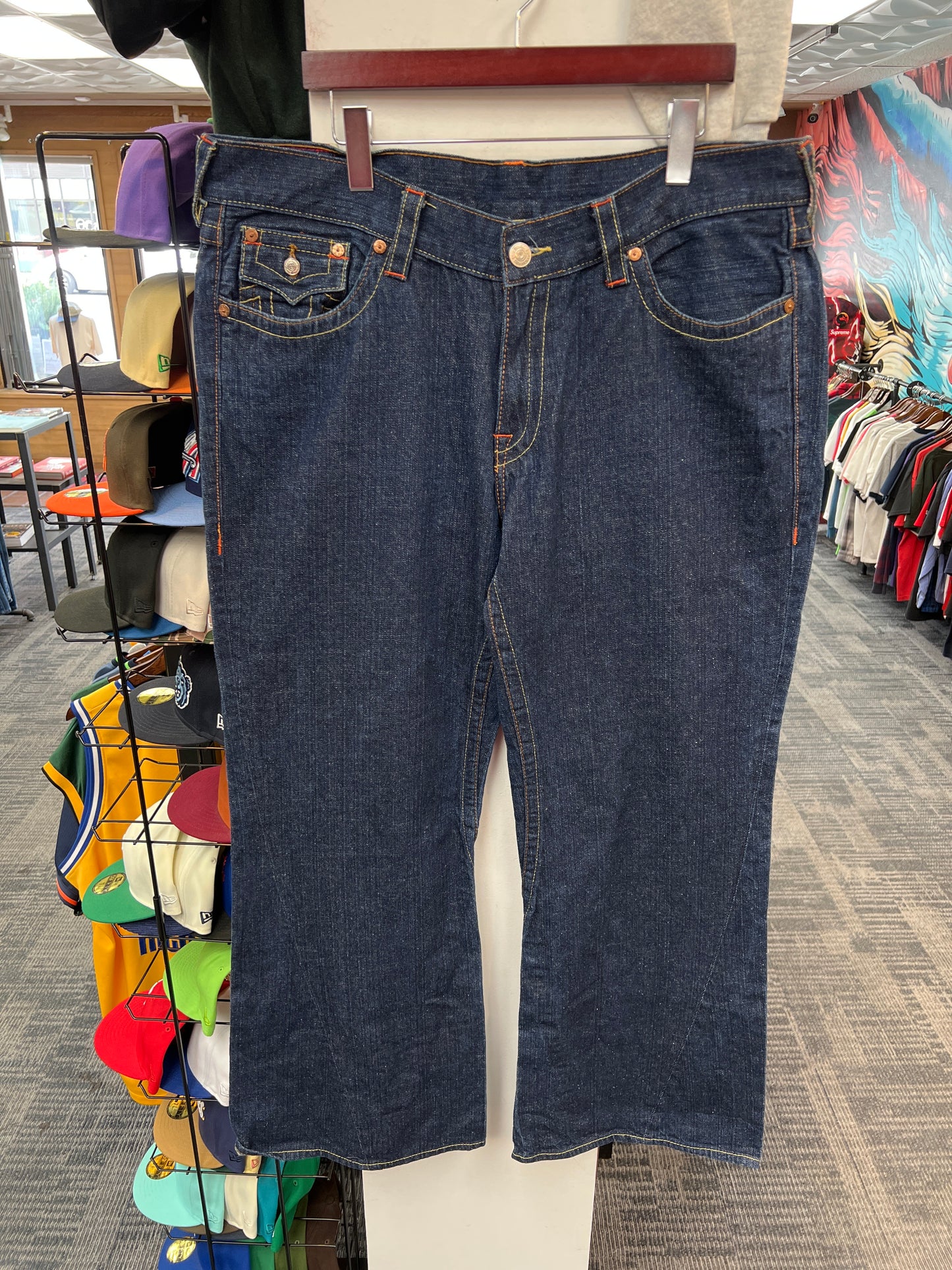 True Religion Dark Wash Samurai Denim