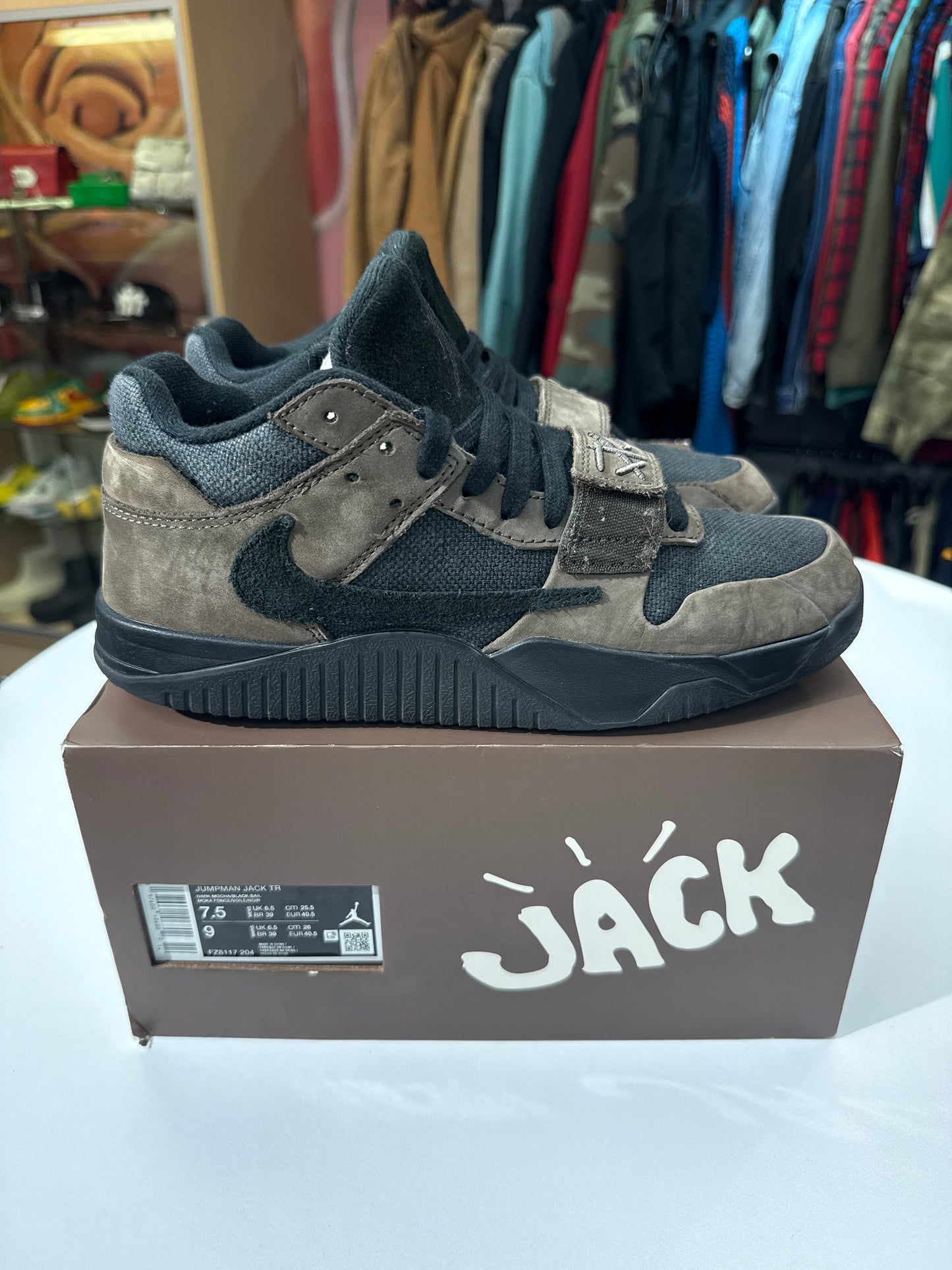 Preowned Dark Mocha Travis Jumpman Jack