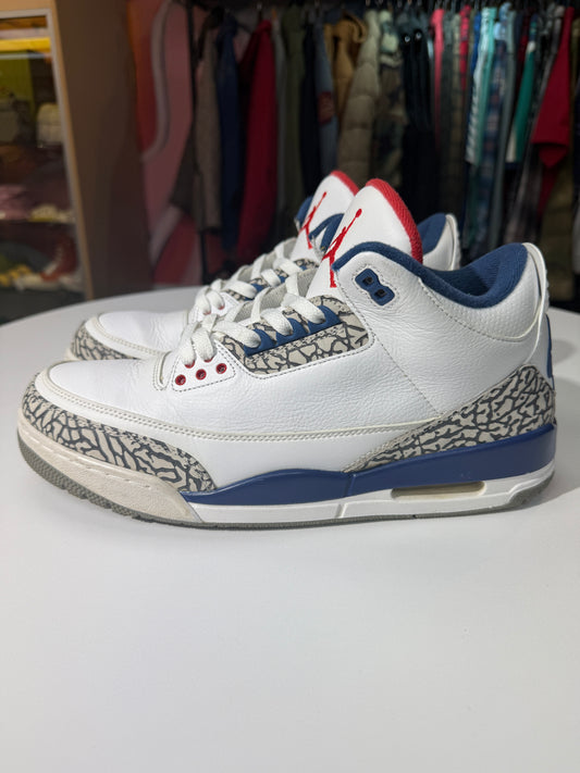 Preowned True Blue Jordan 3 (2016)