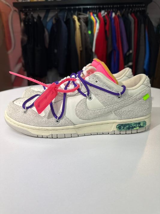 Preowned Off-White Dunk Low Lot 15