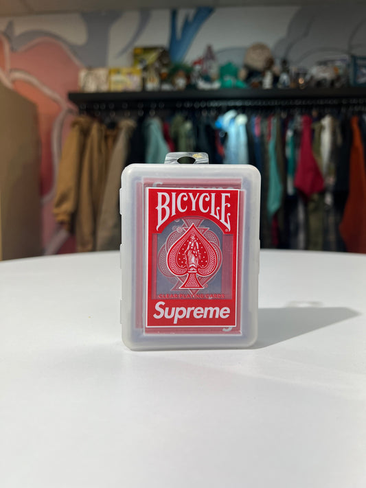 Supreme Bicycle Clear Playing Cards