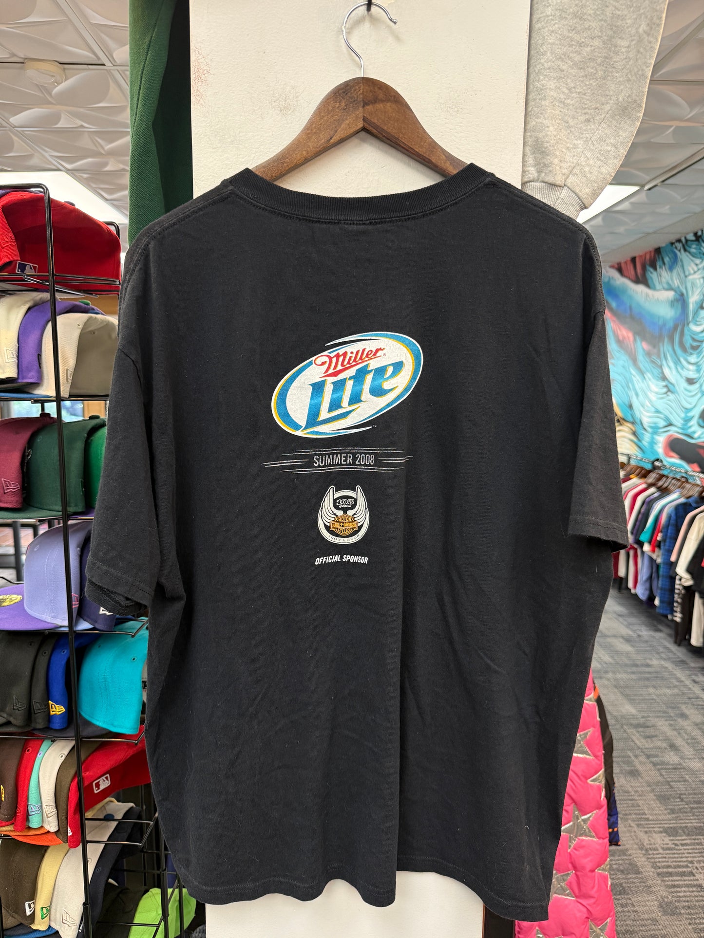 Vintage Miller Lite x Harley Davidson Tee
