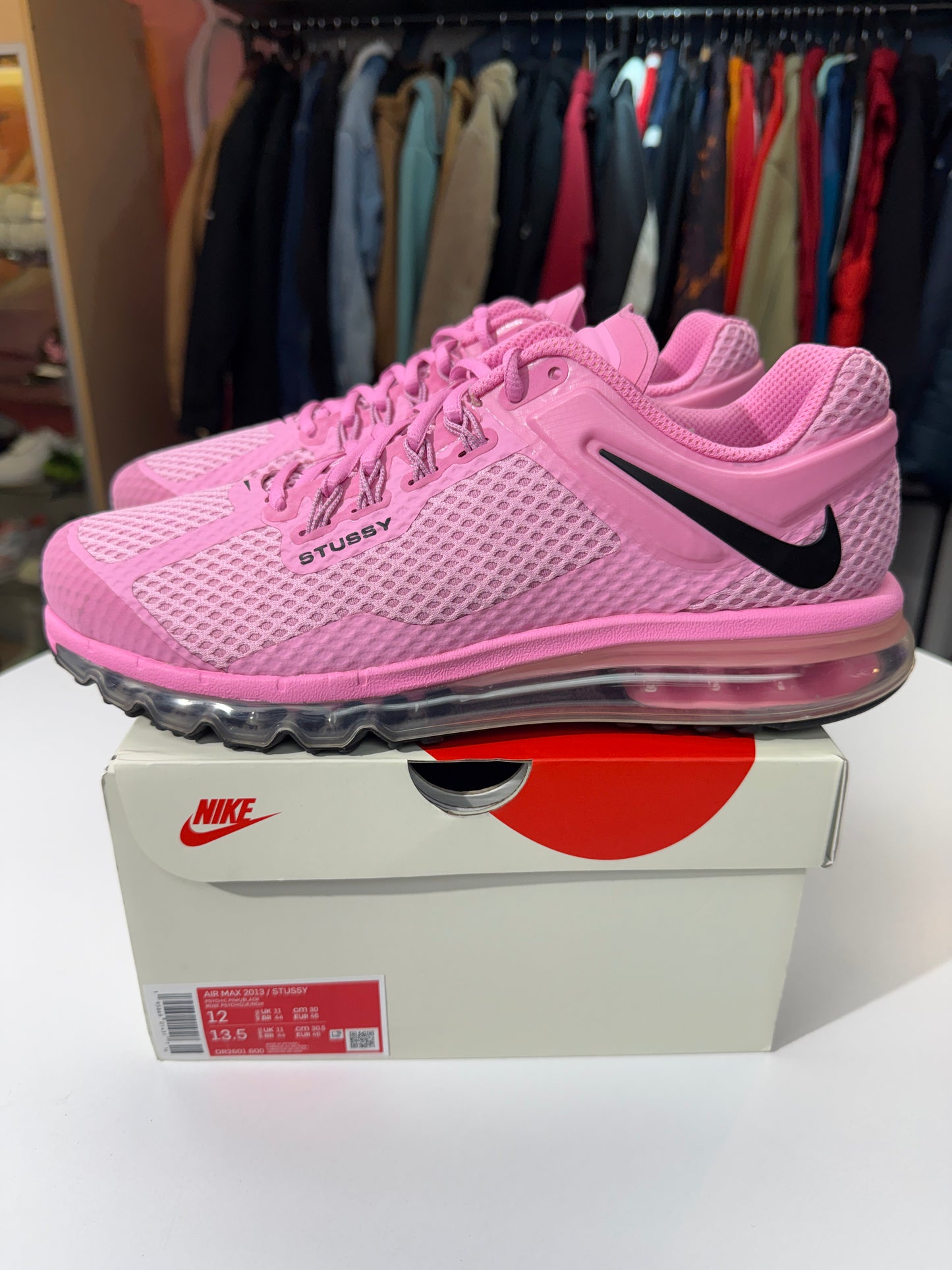 Preowned Stussy Pink Air Max 2013