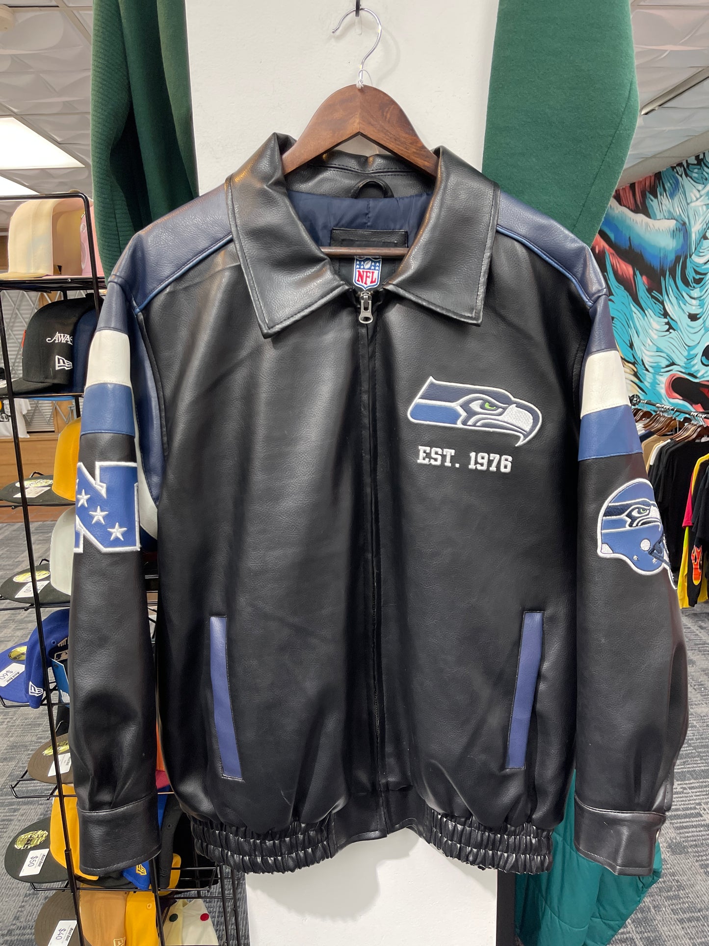 Seahawks NFL Leather Jacket