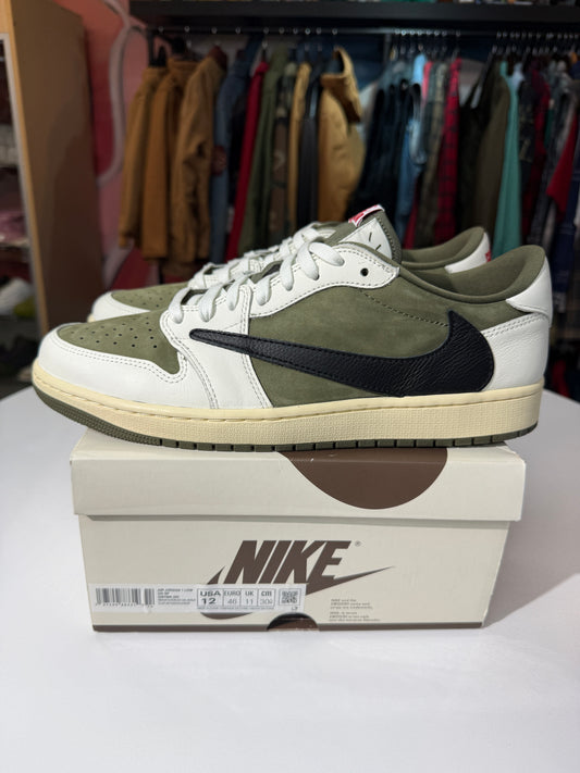 VNDS Travis Scott x Nike Jordan 1 Low Retro OG SP Medium Olive