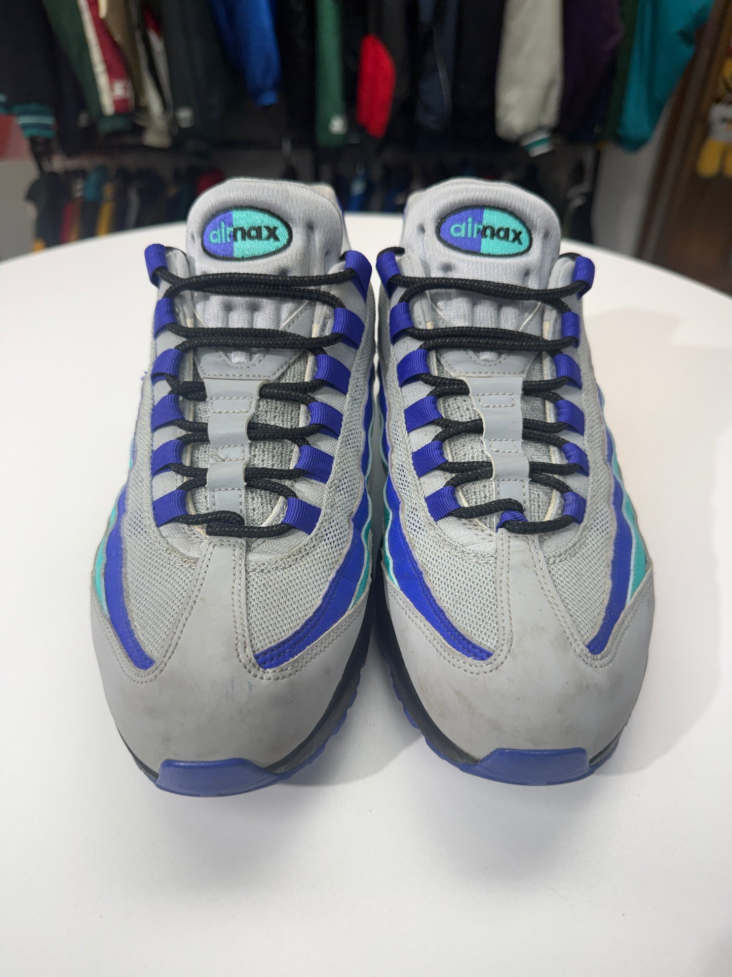 Preowned Wolf Grey Grape Air Max 95
