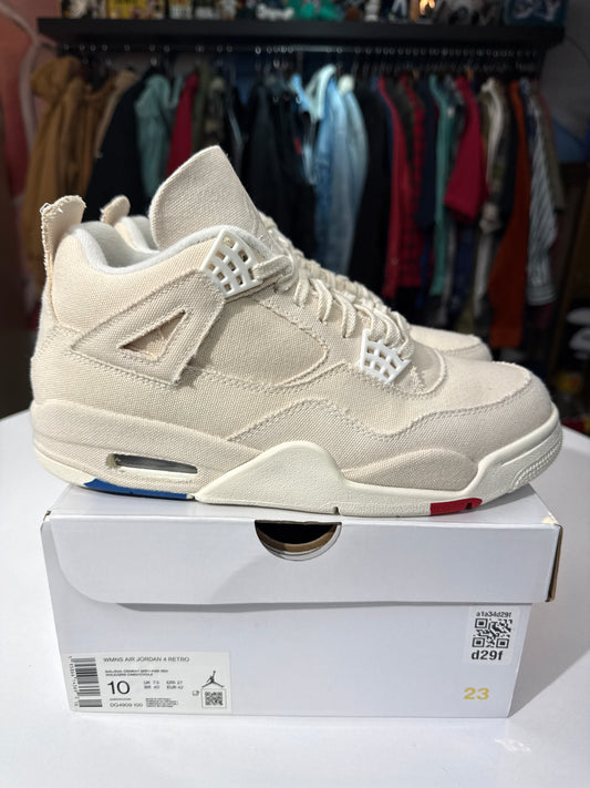 Preowned Jordan 4 Blank Canvas