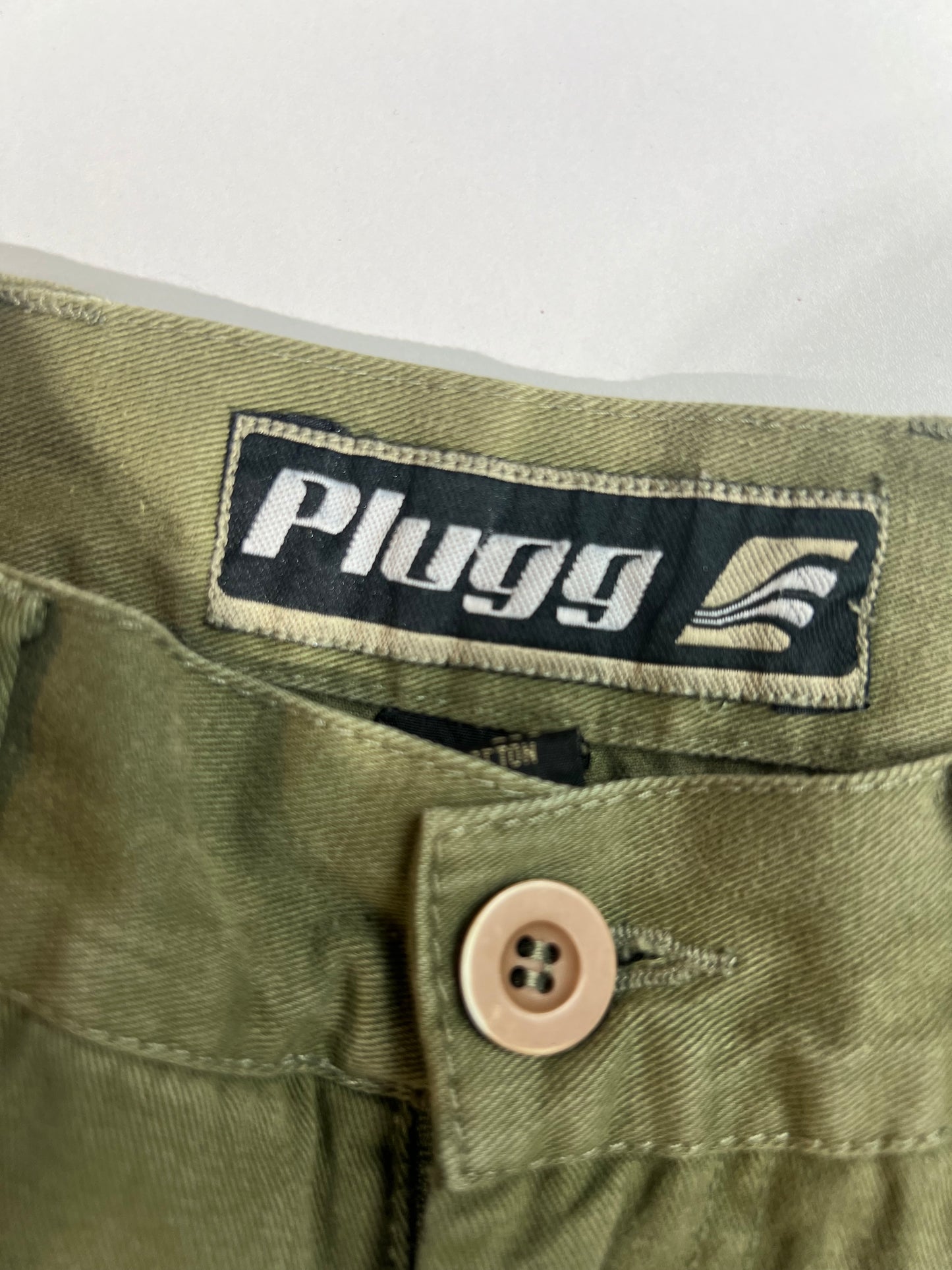 Plugg Army Green Cargo Pants