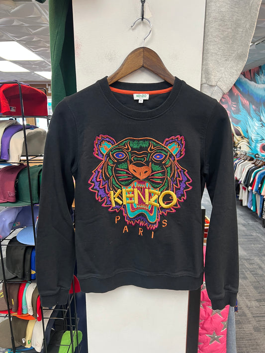 Kenzo Black Tiger Embroidered Crewneck