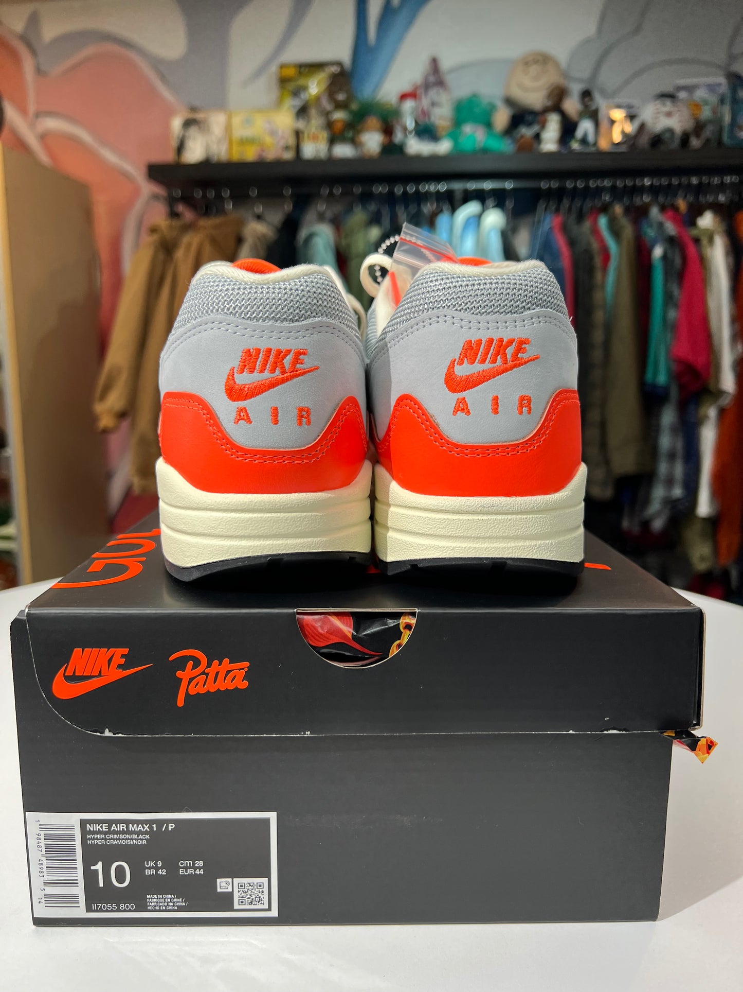 New Nike Air Max 1 Patta Waves Hyper Crimson