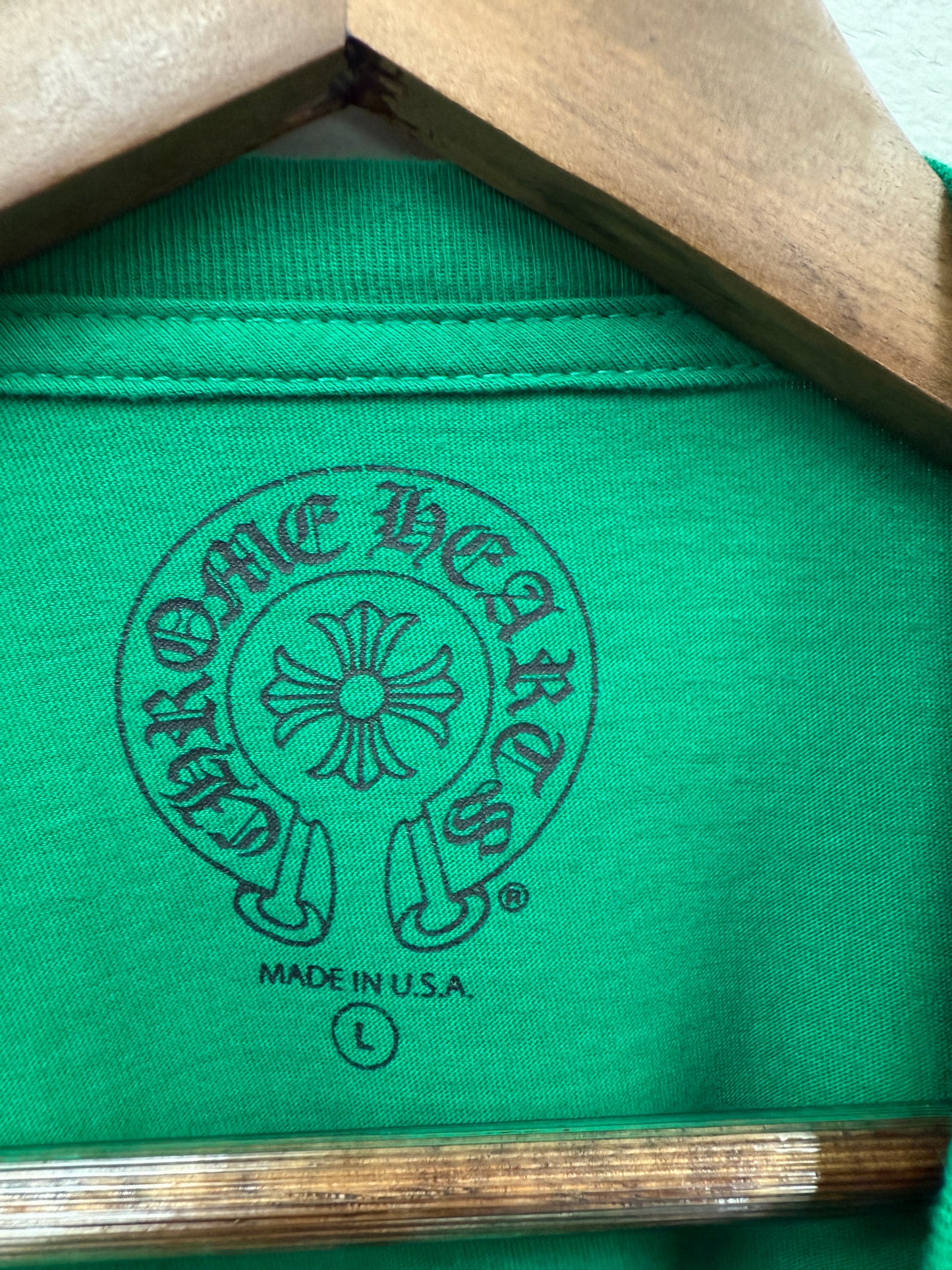 Chrome Hearts Green/Orange Horseshoe Logo Pocket L/S