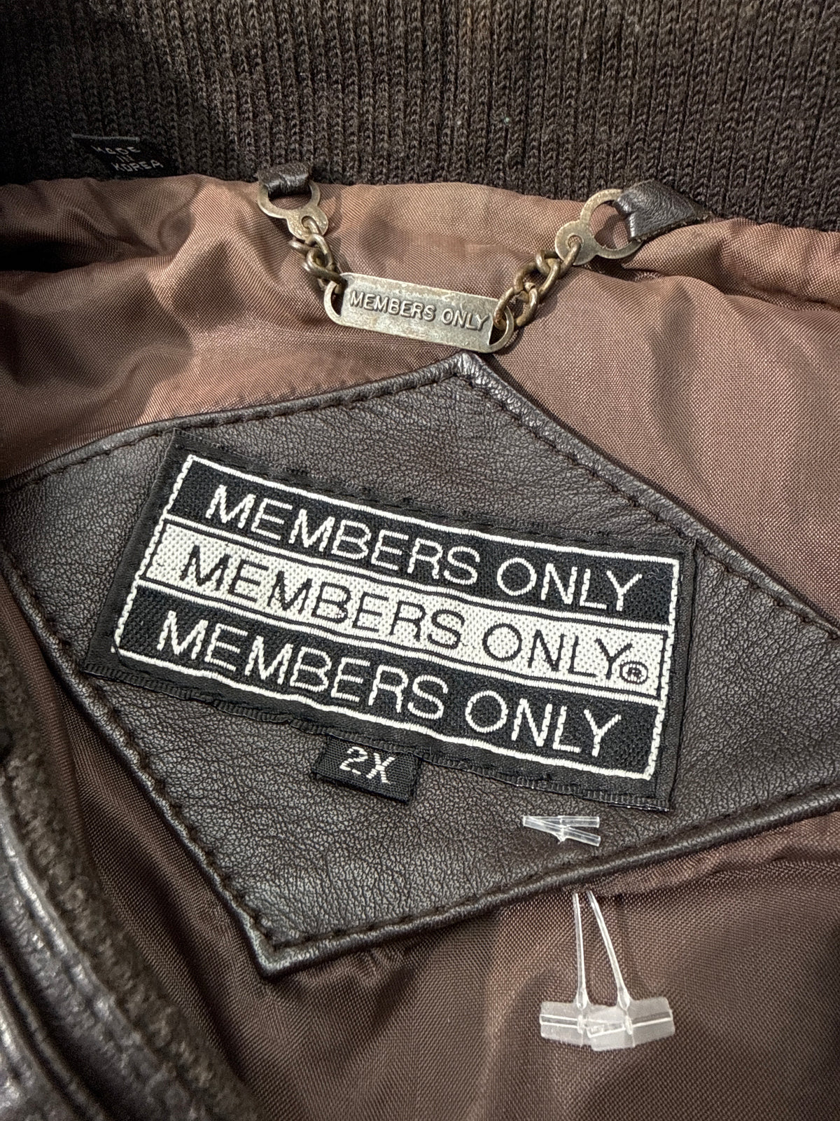 Vintage Members Only Leather Jacket