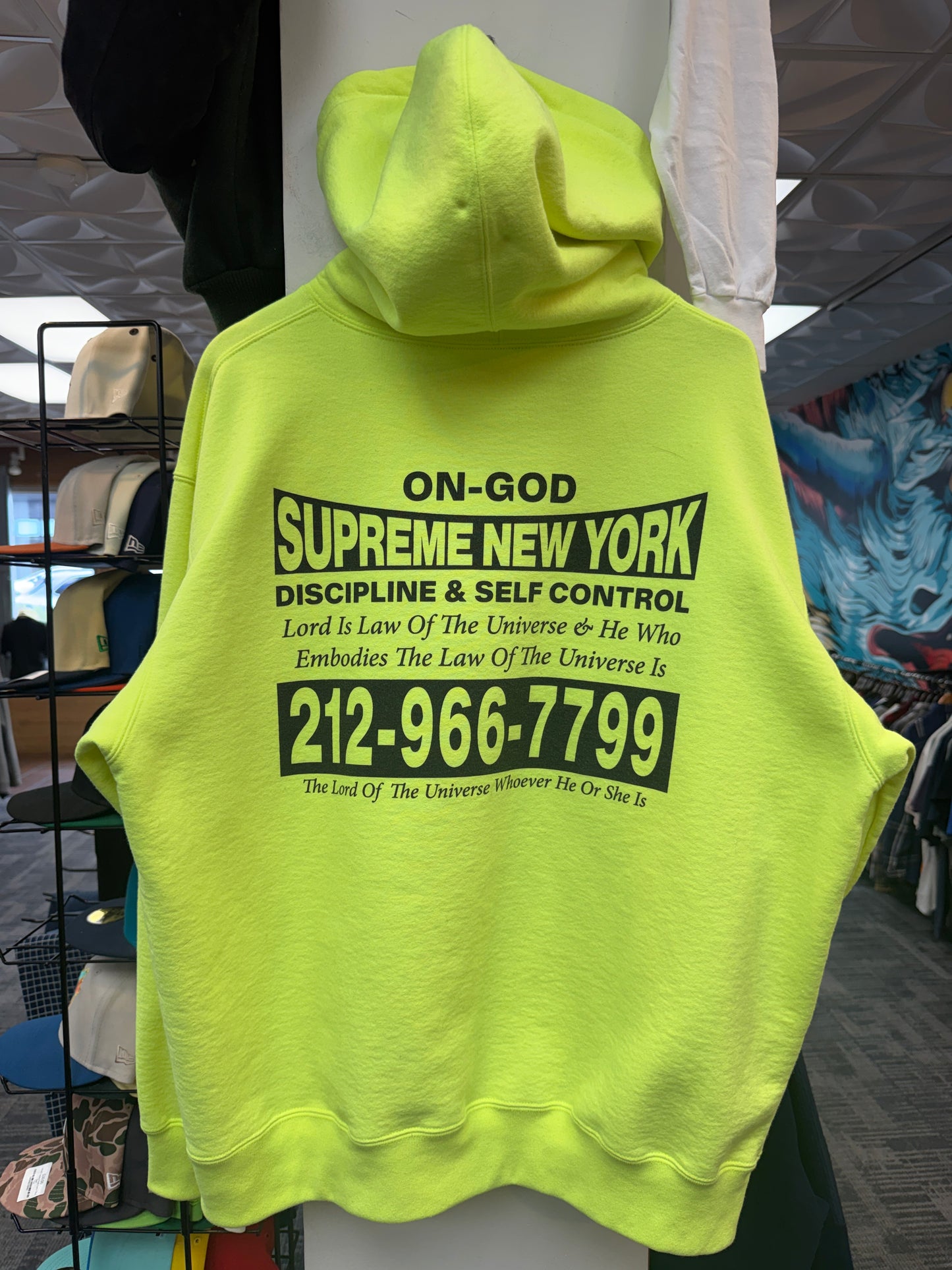 Supreme On God Neon Hoodie