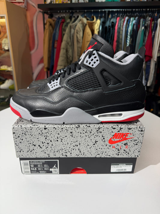 Preowned Reimagined Jordan Bred 4