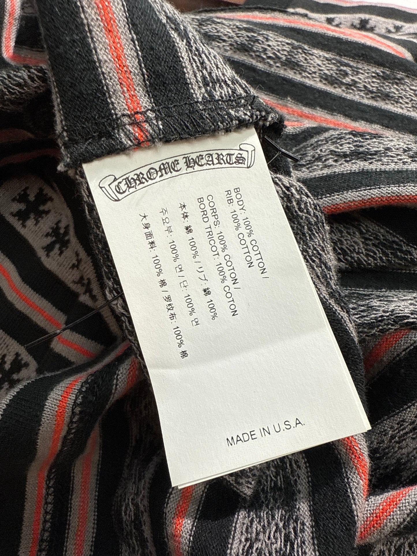 Chrome Hearts Matty Boy Chomper Stripe Tee