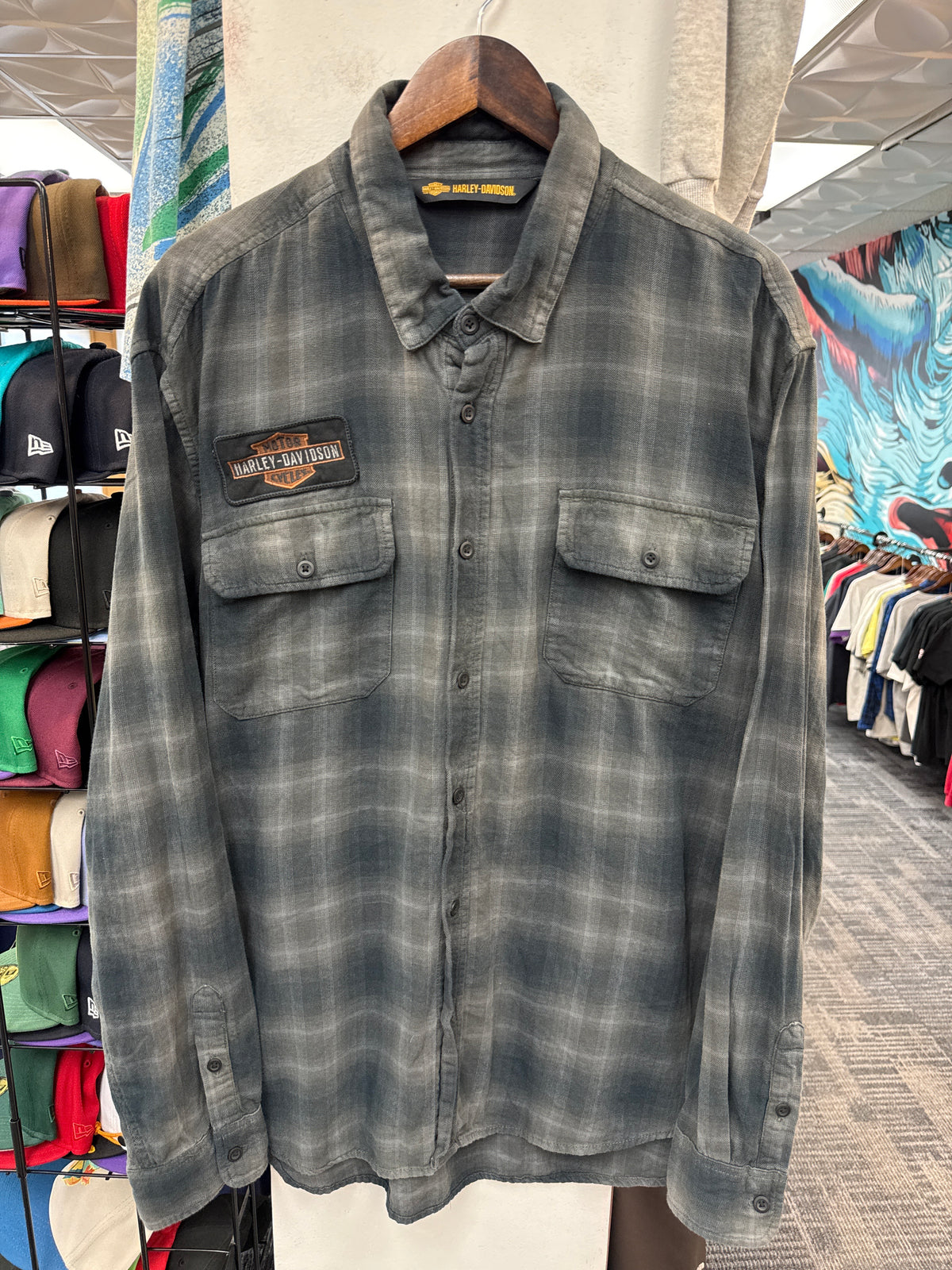 Harley Davidson Patch Flannel