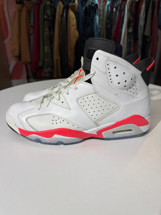 Preowned Jordan 6 Infrared White (2014)