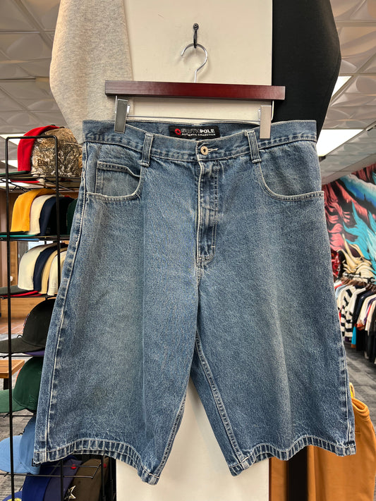 South Pole Blue Jorts